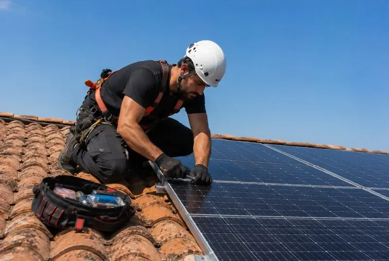 Maintenance et monitoring de panneaux solaires à Saint-Laurent-sur-Oust